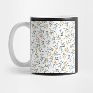 Blue and yellow flowers Mug